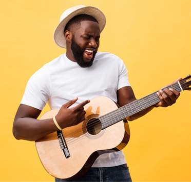 man with guitar